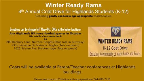 winter coat drive